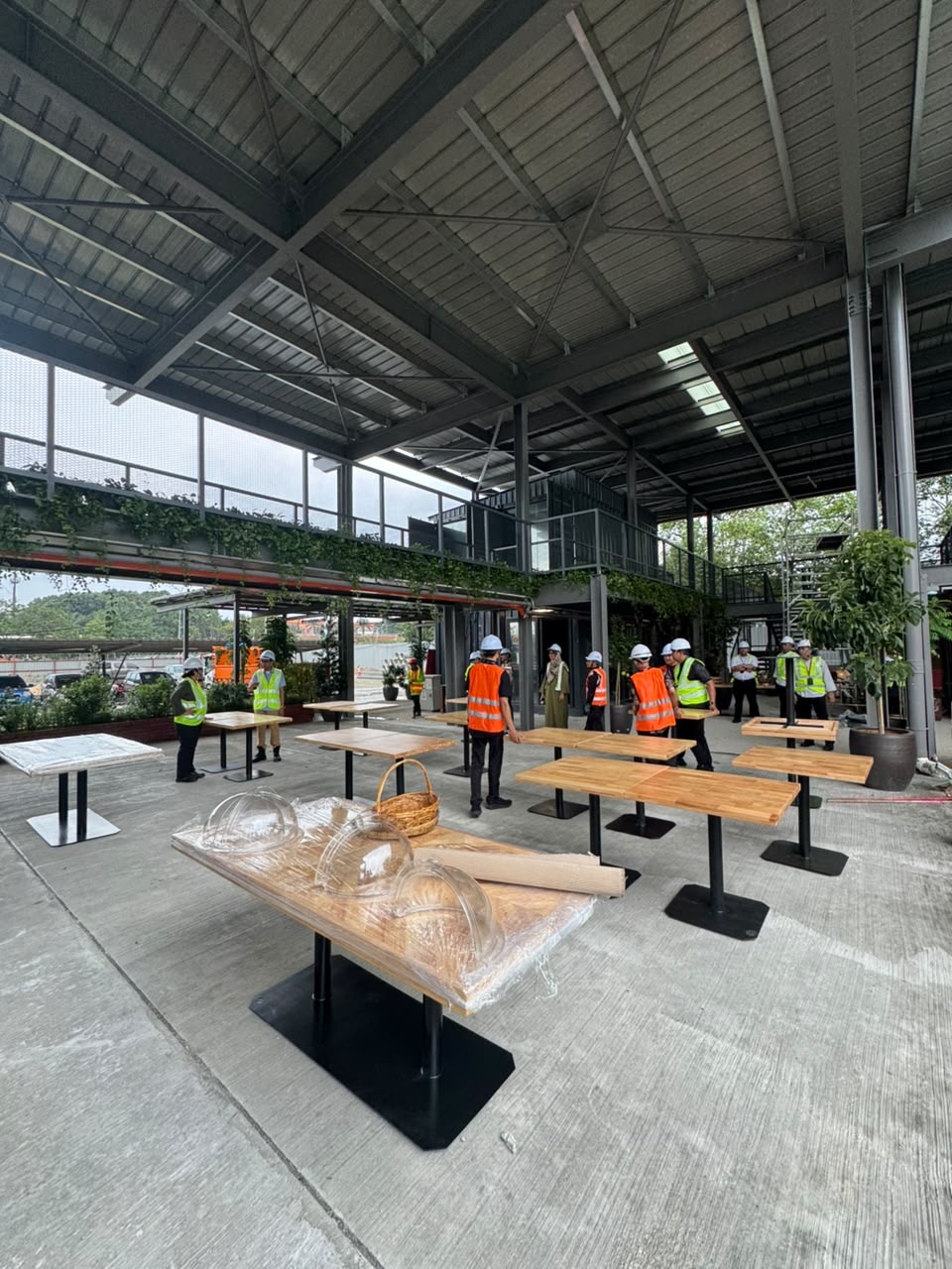 Dining table placement at PETRONAS Learning Centre
